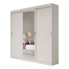 Guarda Roupa Infantil 3 Portas Com Espelho 4 Gav Carraro Cor Branco