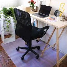 Tapete Protetor Piso/cadeira Rodinha Gamer Escritório 120cm