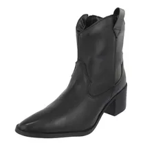 Bota Texana Em Couro Country Cano Curto Feminina Retta 