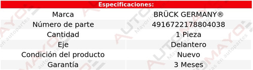 Una Manguera Frenos Delantera Bruck Urvan 2.4l 4 Cil 01-12 Foto 2