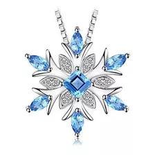 Jewelrypalace Copo De Nieve Genuino Topacio Azul Suizo Sólid