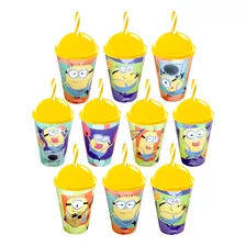 Kit 10 Copos Minions Malvado Favorito Lembrança Aniversário