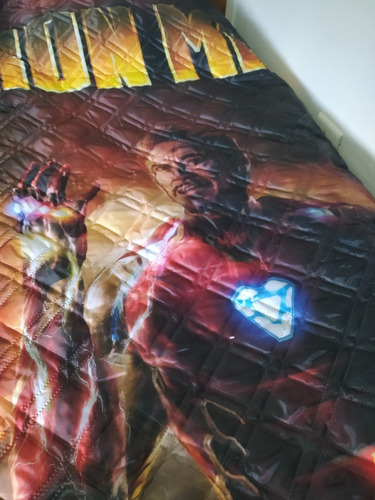 Iron Man Cover Quilt Acolchado Liviano