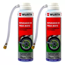 02 - Reparador Instantâneo Inflador Pneus Furados Wurth Moto