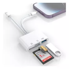 Lector De Tarjetas Sd Para iPhone/iPad, Conector Lightning +