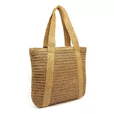 Bolsa Feminina De Palha Para Praia E Piscina - Premium Nova