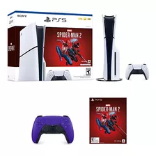 Pack 2 + Consola Ps5 Slim Marvels Spider-man Mando Ps5 Duals