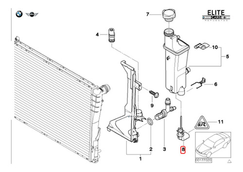 Sensor Nivel Refrigerante Bmw Serie 1' E82 M Coup Foto 2