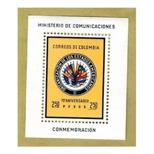 Estampilla Colombia Organización De Estados Americanos 1962