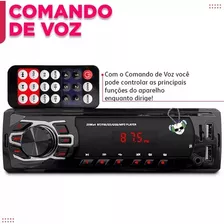 Radio Automotivo Bluetooth Toca Som Carro 2 Usb Pen Drive