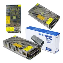 Fonte Bivolt Estabilizadora Colmeia 12v 20a 240w Câmera Led