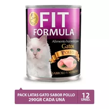 Alimento Humedo Fit Formula Gato Sabor Pollolata 290gmx12 Tm