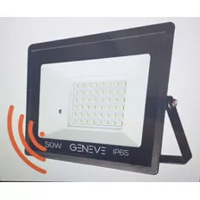 Geneve Ge-fl50s 50 W 85v/265v Color De La Carcasa Negro, Color De La Luz Blanco Frío Y Con Sensor De Movimiento