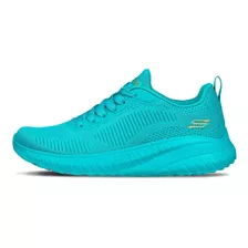Tenis Skechers Bobs Sport Squad Chaos Mujer 117216teal