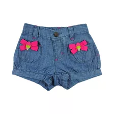 Short Jean Nena Gymboree Beba Elastico Bolsillos