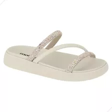 Sandalia Feminina Papete Birken Flat Brilho Lançamento