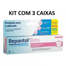 3 Cx Bepantol Baby Creme Preventivo De Assaduras Com 30g Cd