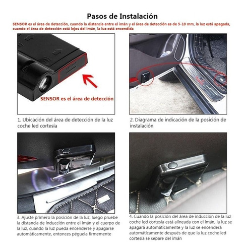 Luces Coche Led Cortesa Patrn nico Proyector 2 Unidades Foto 9