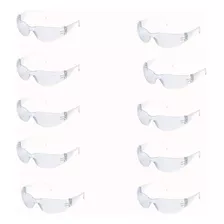 Kit 12 Óculos De Proteção Segurança Uv Epi Lente Incolor