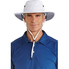 Coolibar Upf 50+ Sombrero Cruzado De Ala Ancha Para Hombre -