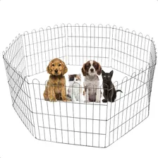 Cercadinho Pets 60x60 Conjunto De 8 Peças Arame Galvanizado