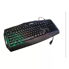 Teclado Gamer Weibo Wb 540 Retoiluminado Color Del Teclado Negro