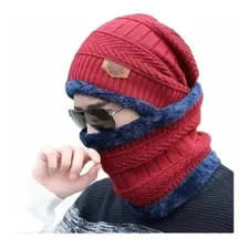 Gorro De Lana Con Interior De Chiporro + Cuello Colores