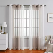 Cortinas Translucidas Degradado De Color 132*214cm 2 Paneles