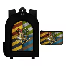 Combo Mochila Urbana + Cartuchera Hogwarts Harry Potter