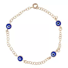 Pulseira Amuleto Com Olho Grego Azul Proteção Contra Inveja