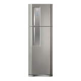 Geladeira Frost Free Electrolux Top Freezer Tf42 Inox Com Freezer 382l 127v