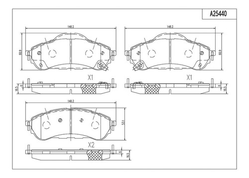 Balatas Uso Severo Delanteras Ford Everest L4 2.0l 17 Foto 2