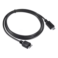 Cabo Hd Externo Tipo C Usb C Para Micro B 5gbps Cor Preto