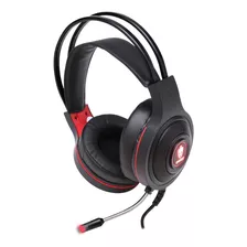 Fone De Ouvido Gamer Evolut Têmis Eg301 Preto E Vermelho