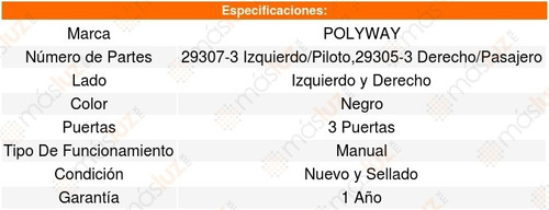 Set 2 Espejos Polyway Gmc Savana 2002 Foto 3