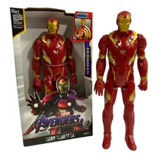 Muñeco Figura Iron Man Articulado 30cm Con Luz Y Sonido +