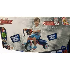 Triciclo Apache Niño Con Cajuela Grande Marvel Avengers Color Azul Marino