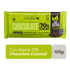 Chocolate Colonial Stevia 70% Cacao X100g - Sweet Market