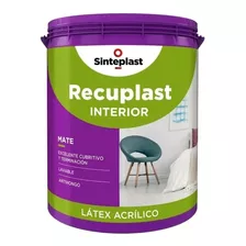 Sinteplast Recuplast Interior Mate Pintura Latex Blanco 20 Litros