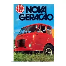 Quadro Vintage 20x30: Caminhão Fnm / Nova Geração # Novo 