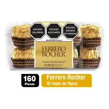 10 Cajas Chocolate Ferrero Rocher 200g Avellana Mayoreo Dulc