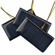 3x Painel Solar 5v + Fios 60mha Projetos Arduino Frete R$13