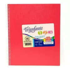 Cuaderno Triunfante 123 Rojo Td Cuadriculado 21x27cm 60h