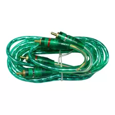 Cable De Audio Avc 2x2 Rca Plug 3mts Verde 