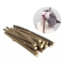 Matatabi Varas De Catnip Limpa Dentes 05 Unidades Cor Marrom-claro