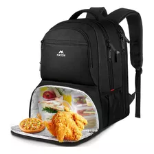 Bolso Para Laptop Con Bolsillo Para Almuerzos-negro