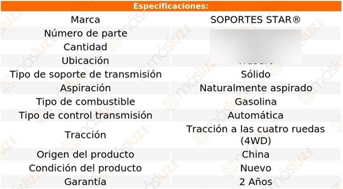 Soporte Para Caja Transmisin Tras Montero 3.0lv6 92/93 Foto 2