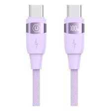 Cable Carga Rápida Tipo C + C Usams Sj633 100w Para Macbook 