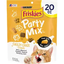 Purina Friskies Party Mix Cheezy Craze Crunch Cat Treats 1lb