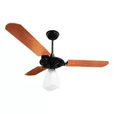 Ventilador De Teto Yris Preto E Mogno 127v 6916 Ventex